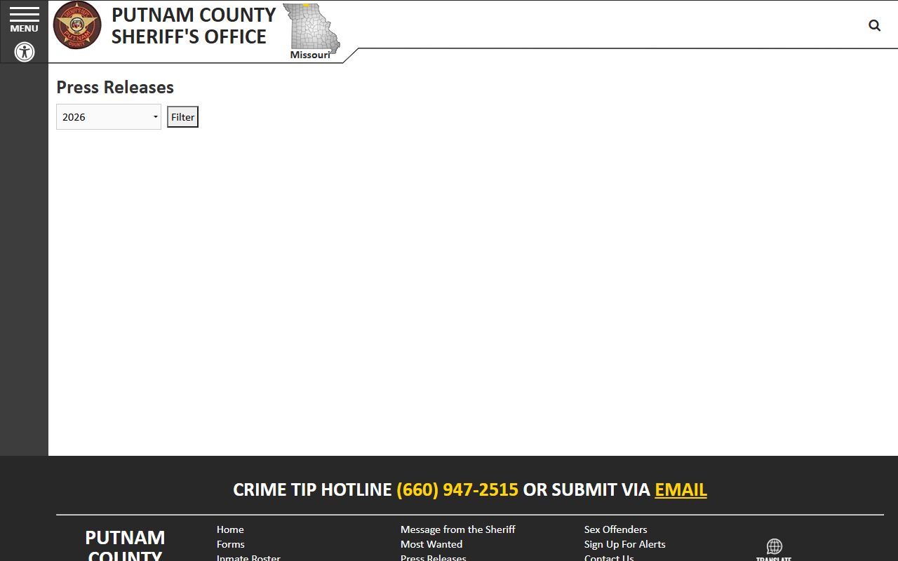 Putnam County Circuit Clerk records supported by sheriff hosted county officials directory