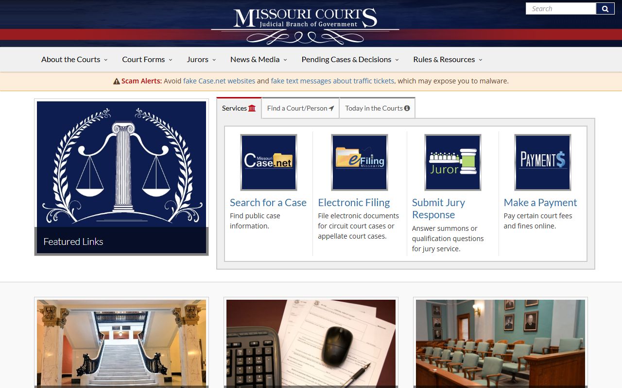 Putnam County court records on Missouri Courts website