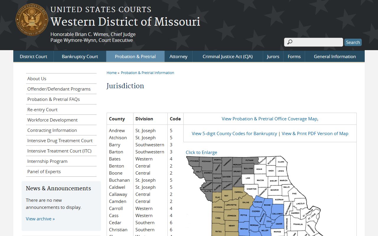 Putnam County Circuit Court federal jurisdiction reference for Western District of Missouri