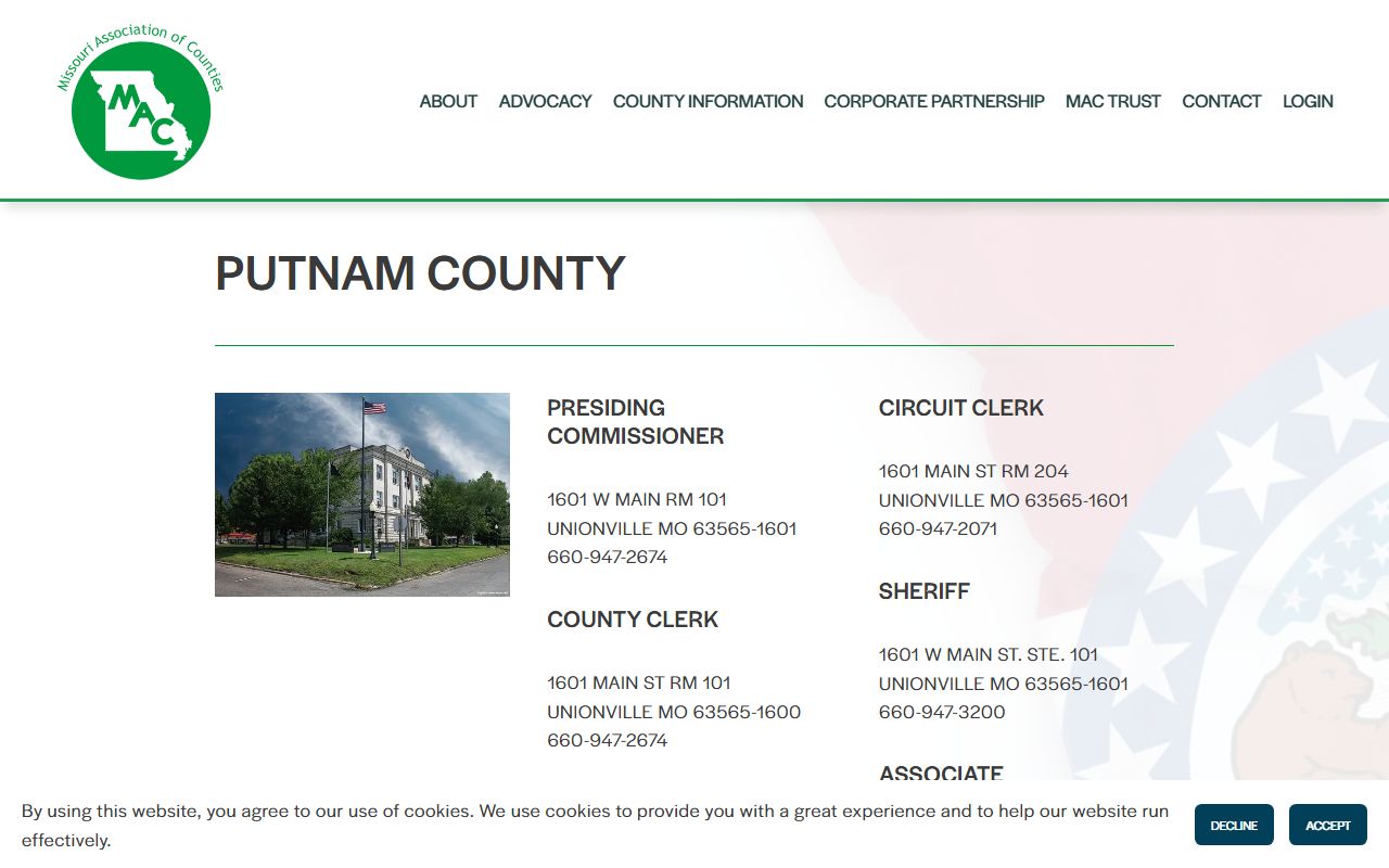 Putnam County Court records Missouri county directory source